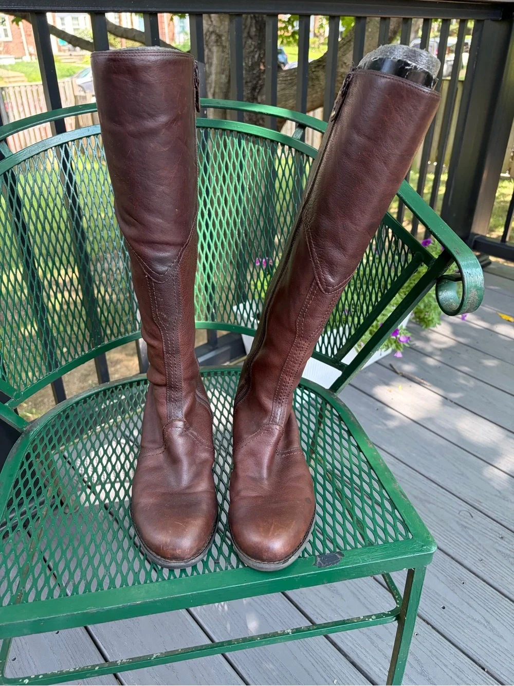 Rockport Brown Leather Knee-High Riding Boots